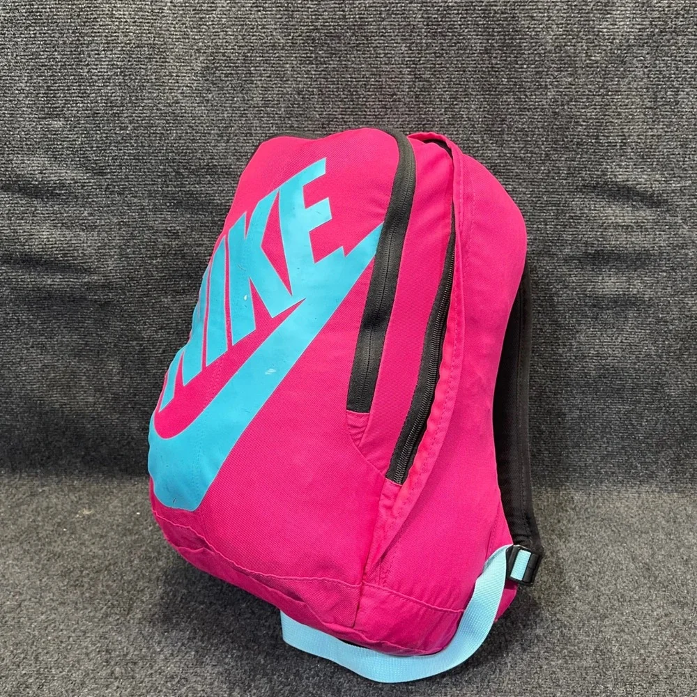 Nike BZ9494-644 Hayward‎ Futura Backpack Pink/Teal Logo School Gym Bag Daypack